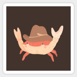 Cowboy Crab Magnet